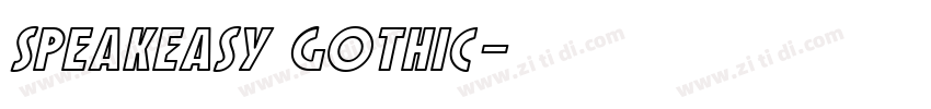 Speakeasy Gothic字体转换